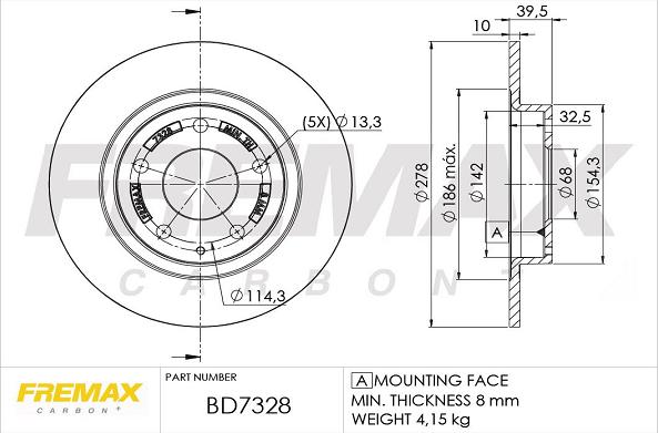 FREMAX BD-7328 - Əyləc Diski furqanavto.az