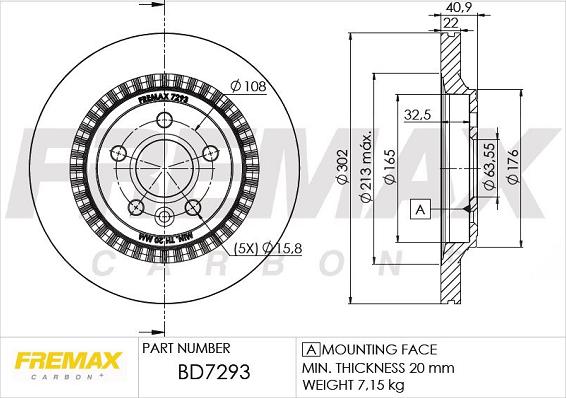 FREMAX BD-7293 - Əyləc Diski furqanavto.az