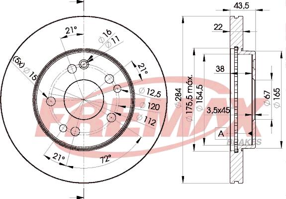 FREMAX BD-7200 - Əyləc Diski furqanavto.az