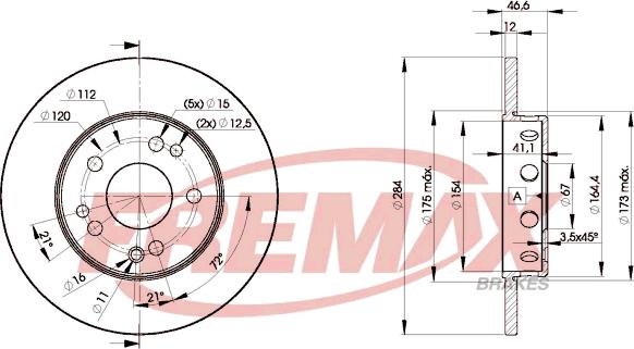 FREMAX BD-7210 - Əyləc Diski furqanavto.az