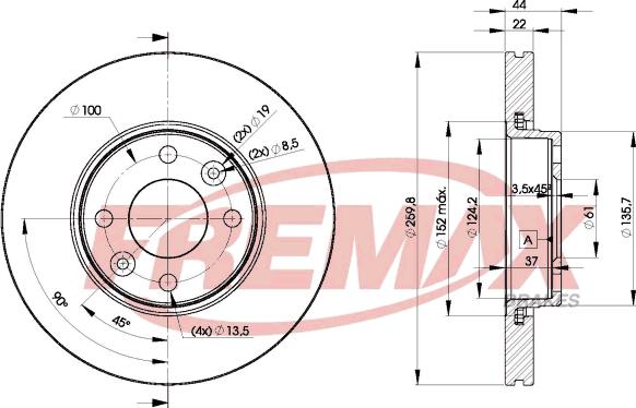 FREMAX BD-7795 - Əyləc Diski furqanavto.az