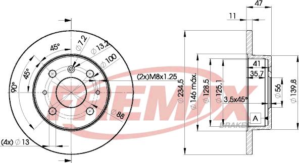 FREMAX BD-7722 - Əyləc Diski furqanavto.az