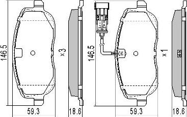 FREMAX FBP-1271 - Əyləc altlığı dəsti, əyləc diski furqanavto.az