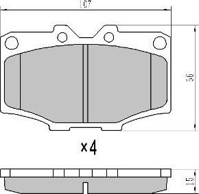 ACDelco AC058519D - Əyləc altlığı dəsti, əyləc diski furqanavto.az