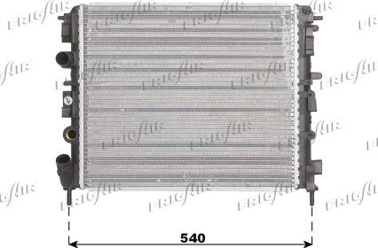 Frigair 0109.3073 - Radiator, mühərrikin soyudulması furqanavto.az