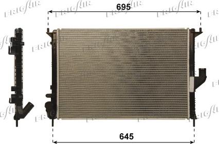 Frigair 0109.3105 - Radiator, mühərrikin soyudulması furqanavto.az