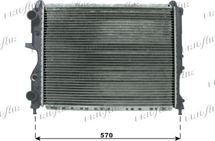 Frigair 0104.3083 - Radiator, mühərrikin soyudulması furqanavto.az