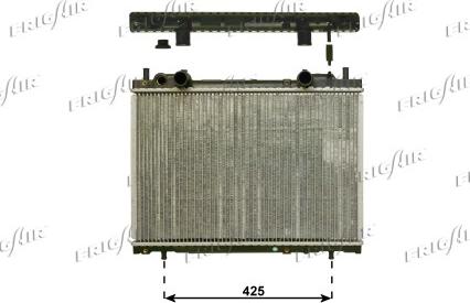 Frigair 0104.3087 - Radiator, mühərrikin soyudulması furqanavto.az