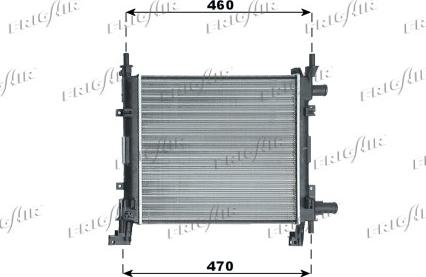 Frigair 0105.3055 - Radiator, mühərrikin soyudulması furqanavto.az