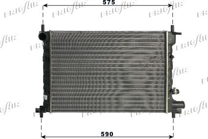 Frigair 0105.3063 - Radiator, mühərrikin soyudulması furqanavto.az