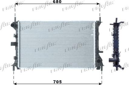 Frigair 0105.3067 - Radiator, mühərrikin soyudulması furqanavto.az