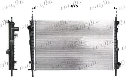 Frigair 0105.3071 - Radiator, mühərrikin soyudulması furqanavto.az