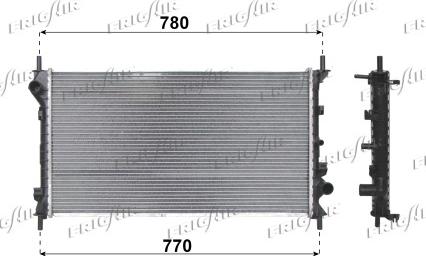 Frigair 0105.3101 - Radiator, mühərrikin soyudulması furqanavto.az