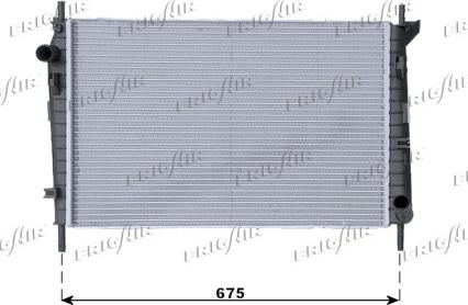 Frigair 0105.2050 - Radiator, mühərrikin soyudulması furqanavto.az