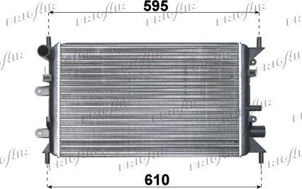 Frigair 0105.2035 - Radiator, mühərrikin soyudulması furqanavto.az