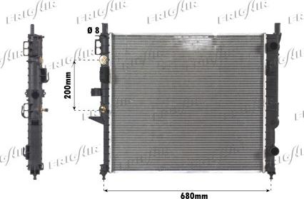 Frigair 0106.3083 - Radiator, mühərrikin soyudulması furqanavto.az