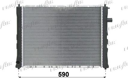 Frigair 0101.2043 - Radiator, mühərrikin soyudulması furqanavto.az