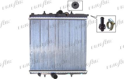 Frigair 0108.3034 - Radiator, mühərrikin soyudulması furqanavto.az