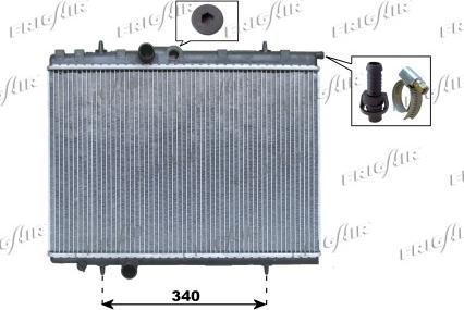 Frigair 0108.3072 - Radiator, mühərrikin soyudulması furqanavto.az