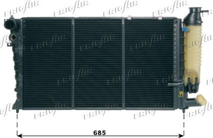 Frigair 0108.3363 - Radiator, mühərrikin soyudulması furqanavto.az