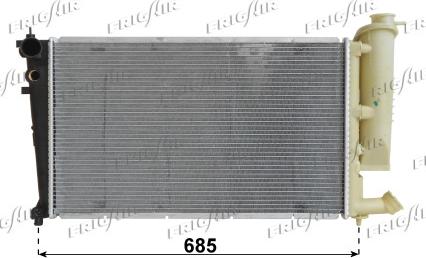 Frigair 0103.3048 - Radiator, mühərrikin soyudulması furqanavto.az