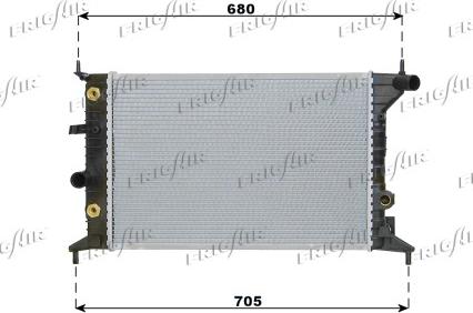 Frigair 0107.3049 - Radiator, mühərrikin soyudulması furqanavto.az