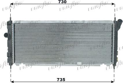 Frigair 0107.3043 - Radiator, mühərrikin soyudulması furqanavto.az