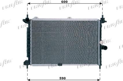 Frigair 0107.3001 - Radiator, mühərrikin soyudulması furqanavto.az