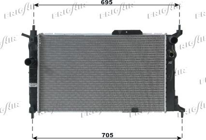 Frigair 0107.2037 - Radiator, mühərrikin soyudulması furqanavto.az