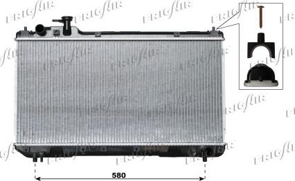 Frigair 0115.3096 - Radiator, mühərrikin soyudulması furqanavto.az