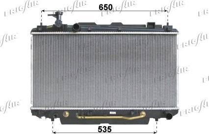 Frigair 0115.3169 - Radiator, mühərrikin soyudulması furqanavto.az