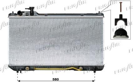 Frigair 0115.3105 - Radiator, mühərrikin soyudulması furqanavto.az