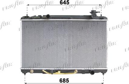 Frigair 0115.3120 - Radiator, mühərrikin soyudulması furqanavto.az