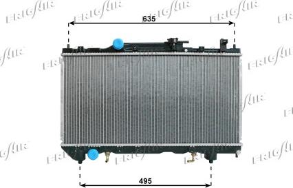 Frigair 0115.3128 - Radiator, mühərrikin soyudulması furqanavto.az