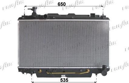 Frigair 0115.3170 - Radiator, mühərrikin soyudulması furqanavto.az