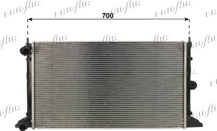 Frigair 0110.3163 - Radiator, mühərrikin soyudulması furqanavto.az