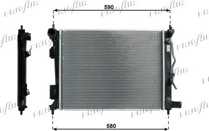 Frigair 0133.3035 - Radiator, mühərrikin soyudulması furqanavto.az