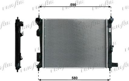 Frigair 0133.3036 - Radiator, mühərrikin soyudulması furqanavto.az