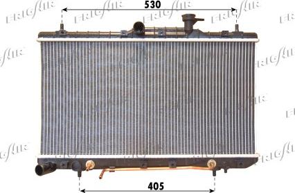 Frigair 0128.3098 - Radiator, mühərrikin soyudulması furqanavto.az