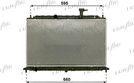 Frigair 0128.3108 - Radiator, mühərrikin soyudulması furqanavto.az