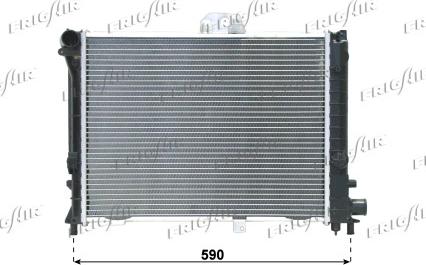 Frigair 0122.2070 - Radiator, mühərrikin soyudulması furqanavto.az