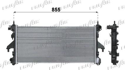 Frigair 0204.2039 - Radiator, mühərrikin soyudulması furqanavto.az