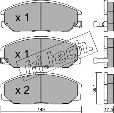 BENDIX 572453 - Əyləc altlığı dəsti, əyləc diski furqanavto.az