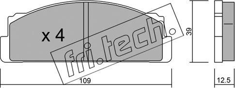 Fri.Tech. 001.1 - Əyləc altlığı dəsti, əyləc diski furqanavto.az