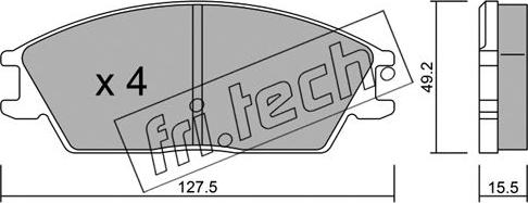 Fri.Tech. 083.0 - Əyləc altlığı dəsti, əyləc diski furqanavto.az