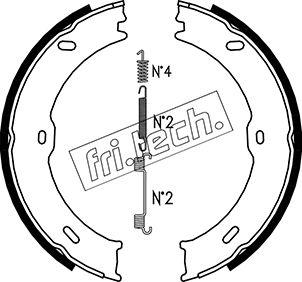 Fri.Tech. 1052.133K - Əyləc başlığı dəsti, dayanacaq əyləci furqanavto.az