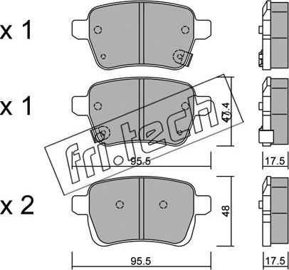 Japanparts PP-0209MK - Əyləc altlığı dəsti, əyləc diski furqanavto.az