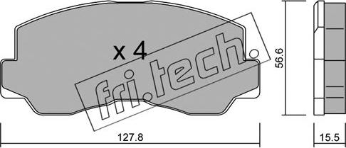 Fri.Tech. 114.0 - Əyləc altlığı dəsti, əyləc diski furqanavto.az