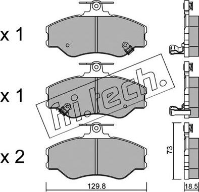 Fri.Tech. 375.0 - Əyləc altlığı dəsti, əyləc diski furqanavto.az