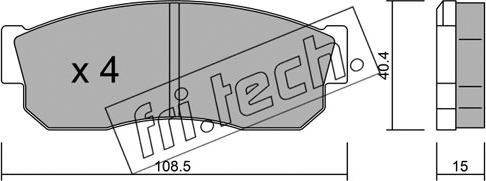 Fri.Tech. 211.0 - Əyləc altlığı dəsti, əyləc diski furqanavto.az